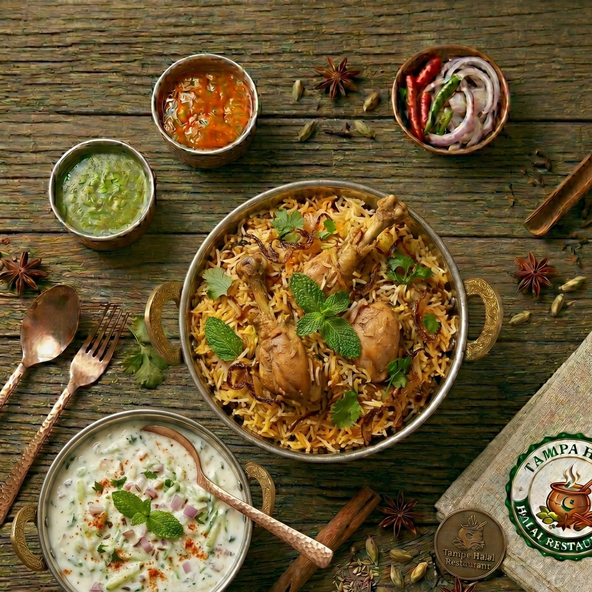 Halal Chicken Dum Biryani